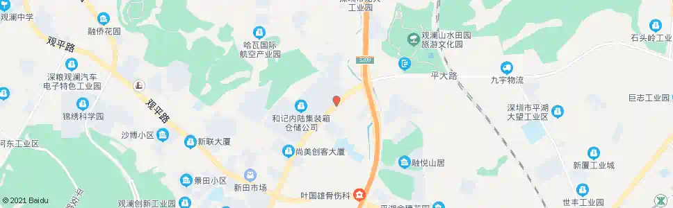 深圳华侨山庄_公交站地图_深圳公交_妙搜公交查询2024