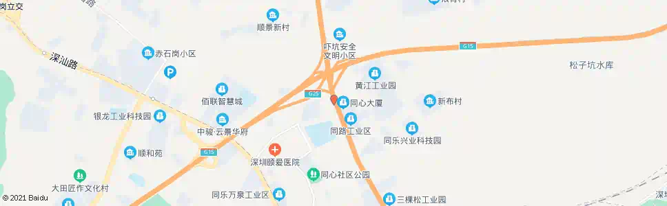 深圳丁甲岭老村_公交站地图_深圳公交_妙搜公交查询2024