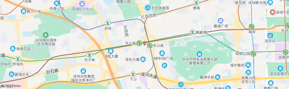 深圳车公庙站_公交站地图_深圳公交_妙搜公交查询2024