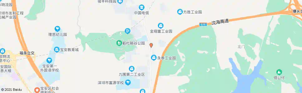 深圳九围村委_公交站地图_深圳公交_妙搜公交查询2024