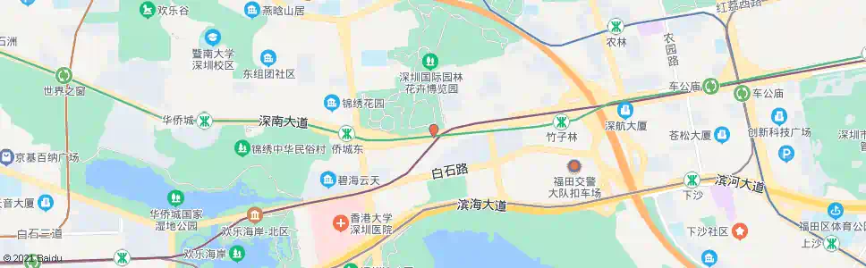 深圳园博园1_公交站地图_深圳公交_妙搜公交查询2024