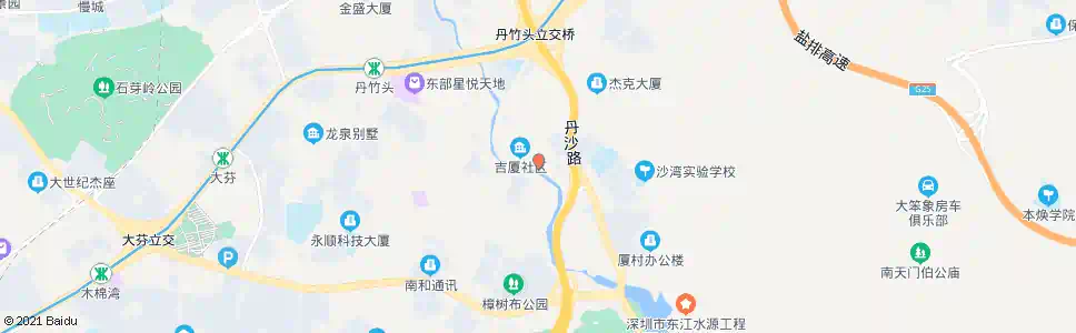 深圳吉厦村_公交站地图_深圳公交_妙搜公交查询2024