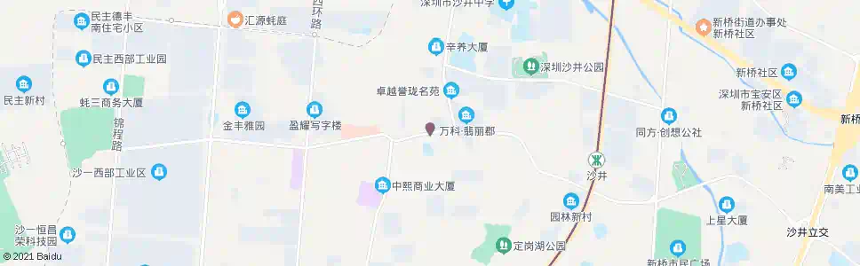 深圳沙井街道办_公交站地图_深圳公交_妙搜公交查询2024