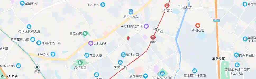 深圳365花园西门_公交站地图_深圳公交_妙搜公交查询2024