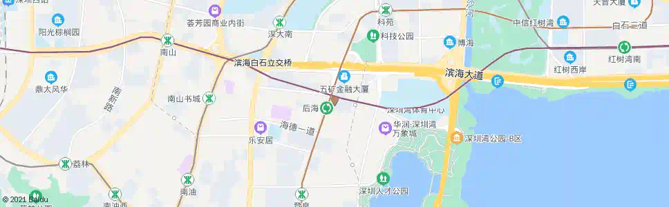 深圳后海立交_公交站地图_深圳公交_妙搜公交查询2024