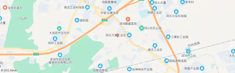 深圳同乐市场_公交站地图_深圳公交_妙搜公交查询2024