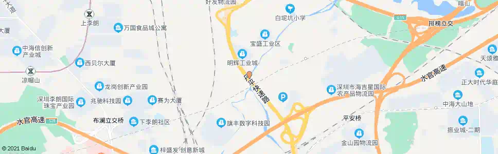 深圳白泥坑小桥_公交站地图_深圳公交_妙搜公交查询2024