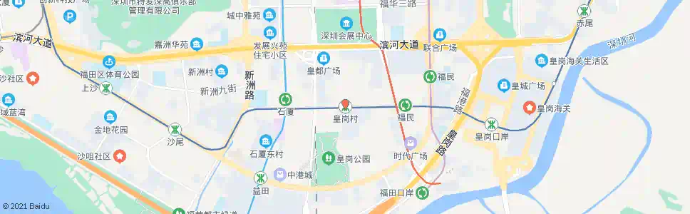 深圳皇岗村_公交站地图_深圳公交_妙搜公交查询2024