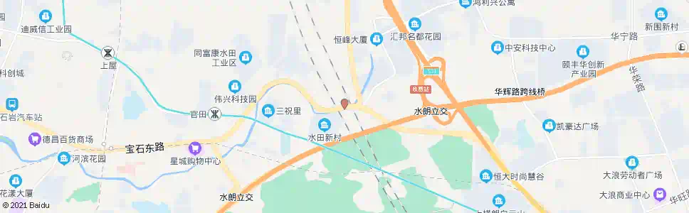 深圳水田社区_公交站地图_深圳公交_妙搜公交查询2024