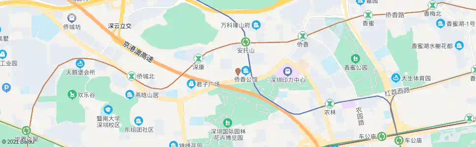 深圳鸿新花园_公交站地图_深圳公交_妙搜公交查询2024