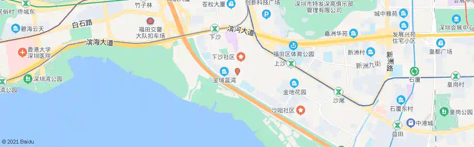 深圳下沙2_公交站地图_深圳公交_妙搜公交查询2024