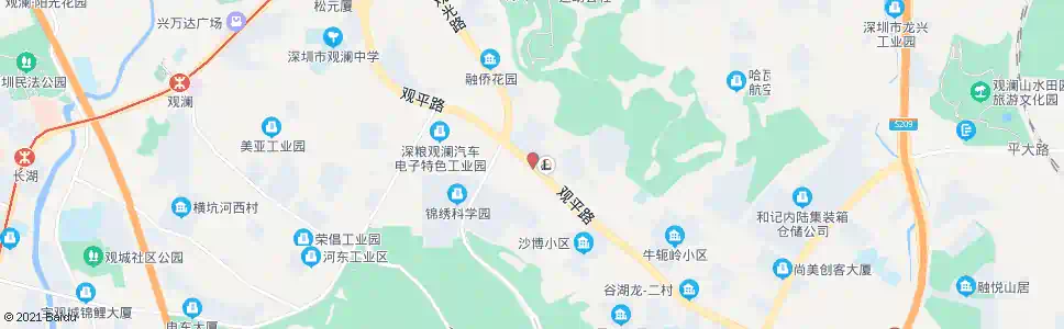 深圳观澜建材市场_公交站地图_深圳公交_妙搜公交查询2024