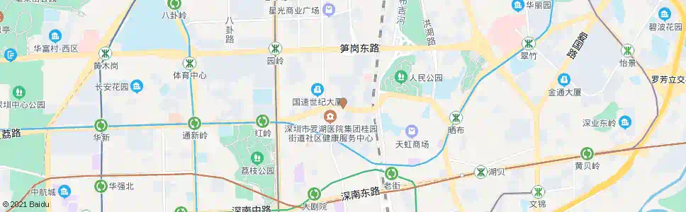 深圳红桂路东_公交站地图_深圳公交_妙搜公交查询2024