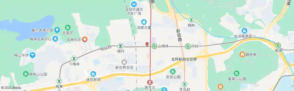 深圳上梅林公交总站_公交站地图_深圳公交_妙搜公交查询2024