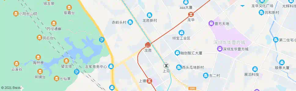 深圳龙胜地铁站东_公交站地图_深圳公交_妙搜公交查询2024