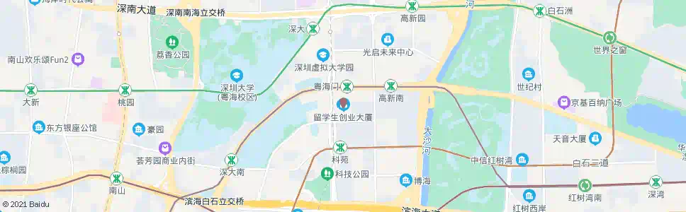 深圳留学生创业园_公交站地图_深圳公交_妙搜公交查询2024