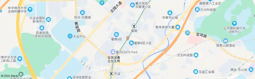 深圳爱联社区_公交站地图_深圳公交_妙搜公交查询2024