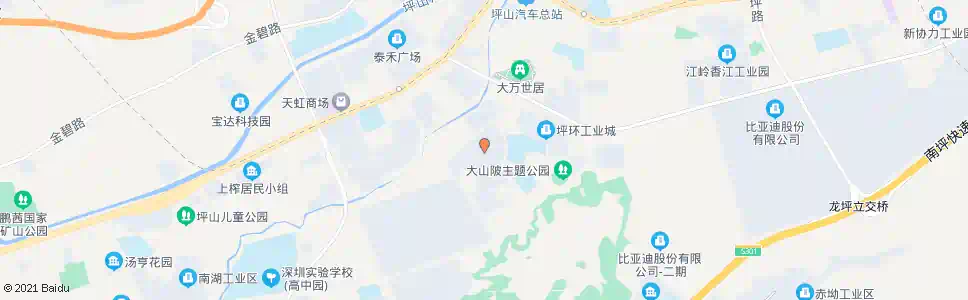 深圳黄沙坑社区_公交站地图_深圳公交_妙搜公交查询2024