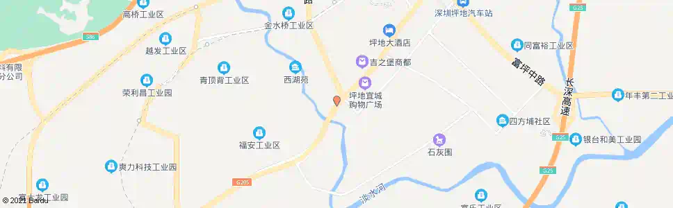 深圳坪地中学_公交站地图_深圳公交_妙搜公交查询2024