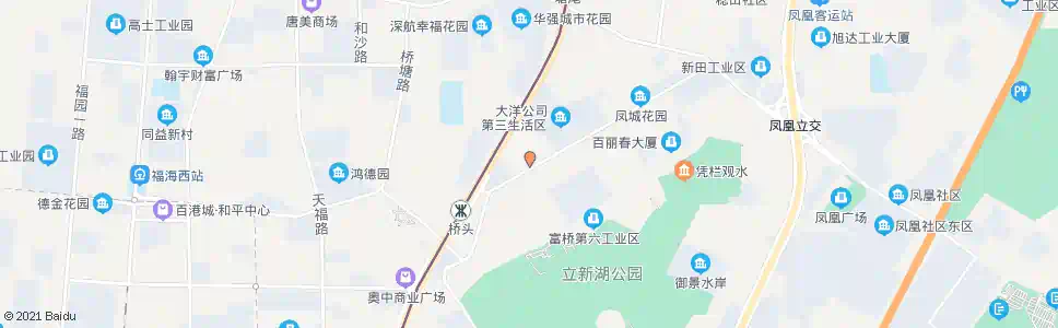 深圳福安第二工业城_公交站地图_深圳公交_妙搜公交查询2024