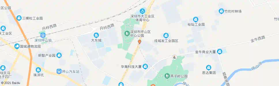 深圳坪山区委区政府_公交站地图_深圳公交_妙搜公交查询2024