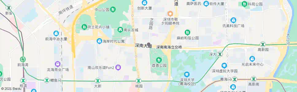 深圳荔香公园_公交站地图_深圳公交_妙搜公交查询2024