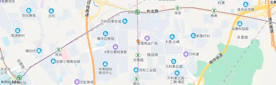 深圳光雅园路口_公交站地图_深圳公交_妙搜公交查询2024