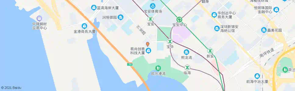 深圳荣超滨海大厦_公交站地图_深圳公交_妙搜公交查询2024