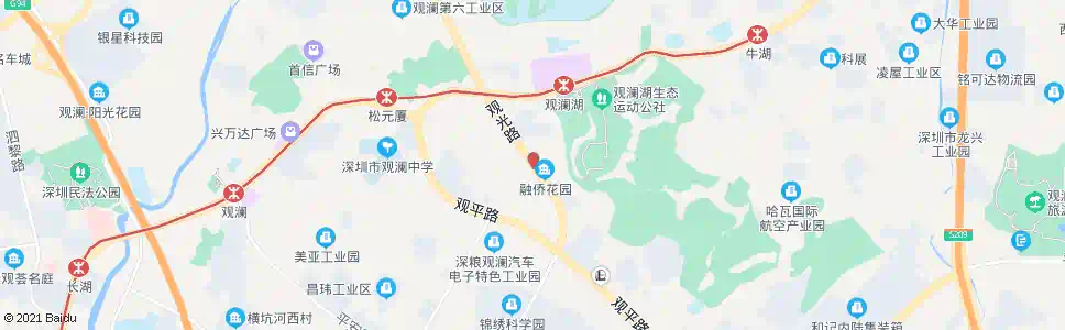 深圳中心新村_公交站地图_深圳公交_妙搜公交查询2024