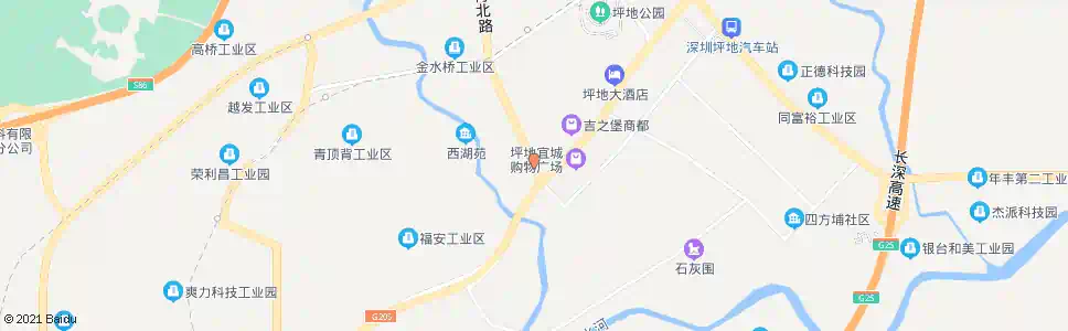 深圳坪地中学东_公交站地图_深圳公交_妙搜公交查询2024