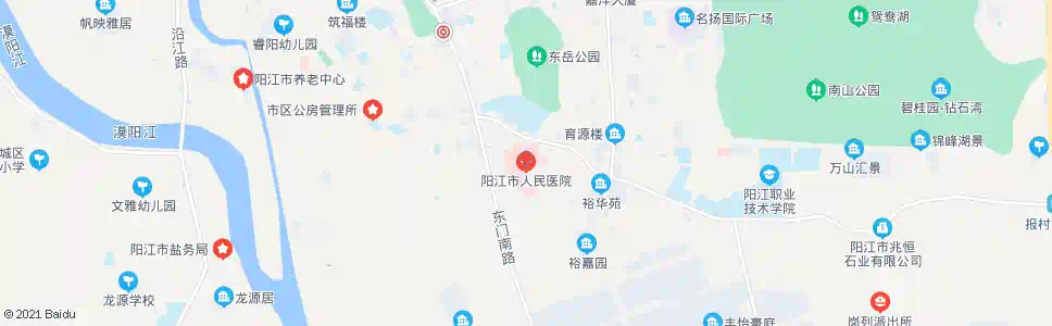 阳江市人民医院_公交站地图_阳江公交_妙搜公交查询2024