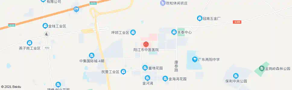 阳江市中医院(新)_公交站地图_阳江公交_妙搜公交查询2024