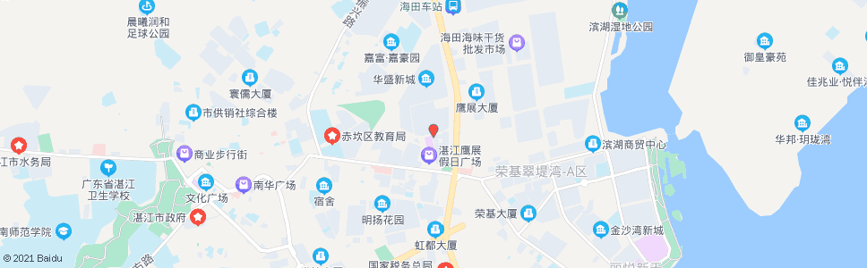湛江海田西二路_公交站地图_湛江公交_妙搜公交查询2024