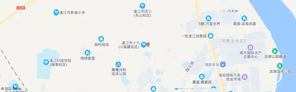 湛江福建村_公交站地图_湛江公交_妙搜公交查询2024