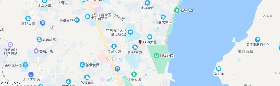 湛江市二人民医院_公交站地图_湛江公交_妙搜公交查询2024