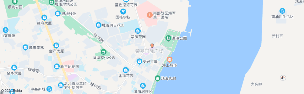 湛江海洋路西_公交站地图_湛江公交_妙搜公交查询2024