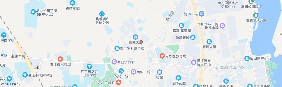 湛江北桥市场_公交站地图_湛江公交_妙搜公交查询2024