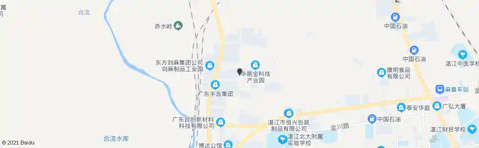 湛江金园路中_公交站地图_湛江公交_妙搜公交查询2024