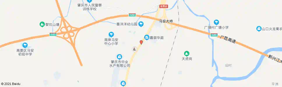 肇庆马安煤矿生活区_公交站地图_肇庆公交_妙搜公交查询2024