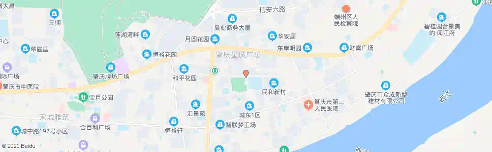 肇庆城东公园北门_公交站地图_肇庆公交_妙搜公交查询2024