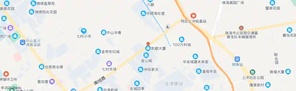 中山金山城_公交站地图_中山公交_妙搜公交查询2024