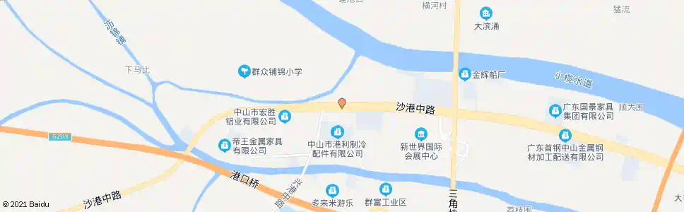 中山港口交警大队_公交站地图_中山公交_妙搜公交查询2024