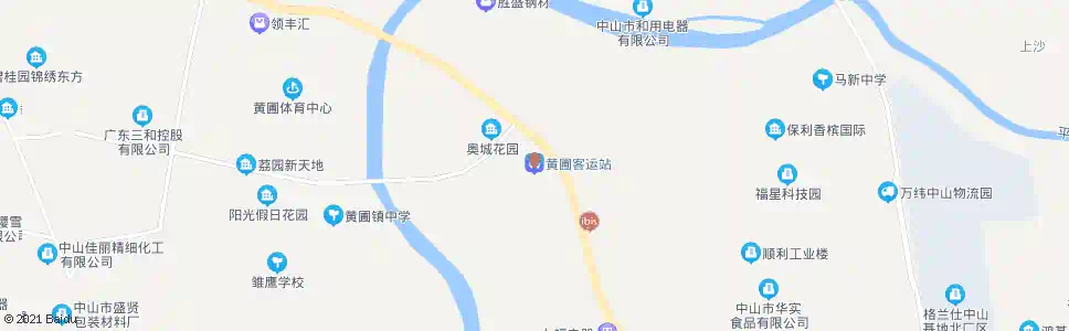 中山新沙(黄圃客运站)_公交站地图_中山公交_妙搜公交查询2024