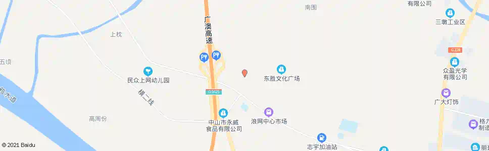 中山三益路南_公交站地图_中山公交_妙搜公交查询2024