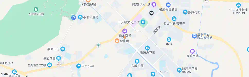 中山金涌大道北_公交站地图_中山公交_妙搜公交查询2024