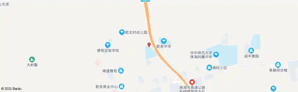 珠海乾务中心小学_公交站地图_珠海公交_妙搜公交查询2024