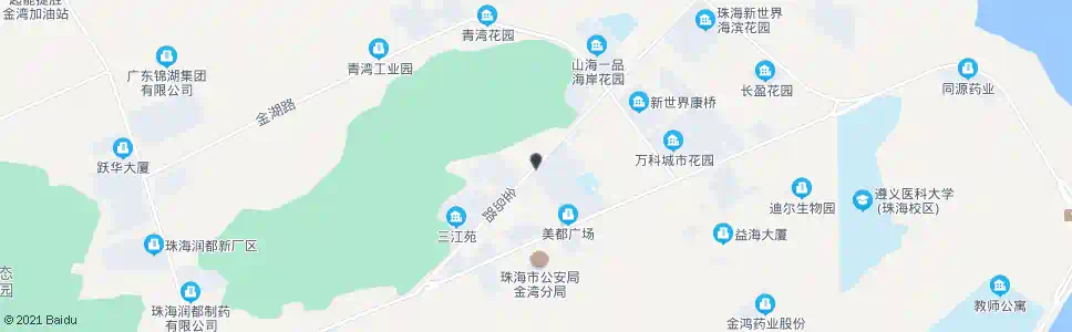 珠海金海岸中学_公交站地图_珠海公交_妙搜公交查询2024