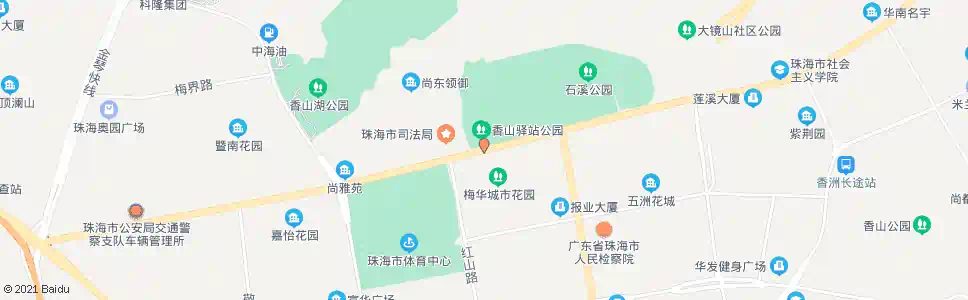 珠海香山驿站_公交站地图_珠海公交_妙搜公交查询2024