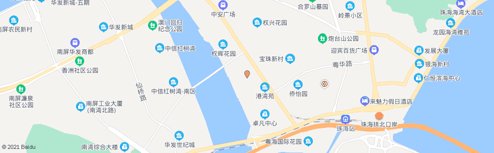 珠海夏湾_公交站地图_珠海公交_妙搜公交查询2024