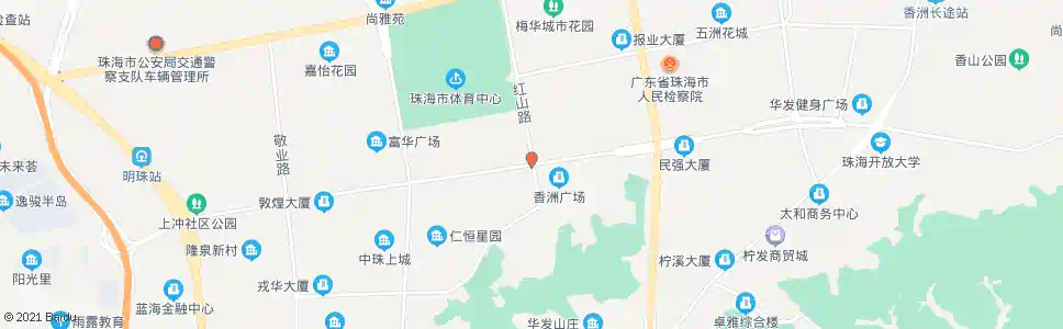 珠海香洲区府_公交站地图_珠海公交_妙搜公交查询2024